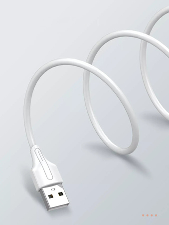 Kabel do szybkiego ładowania USB-A / Lightning 20cm 2,4A biały LS540L