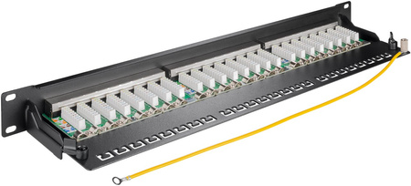 Patchpanel FTP CAT 6A Geschirmt 24-fach Goobay