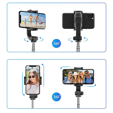 Stabilizator z selfie stickiem i statywem do telefonu Apexel APL-D6