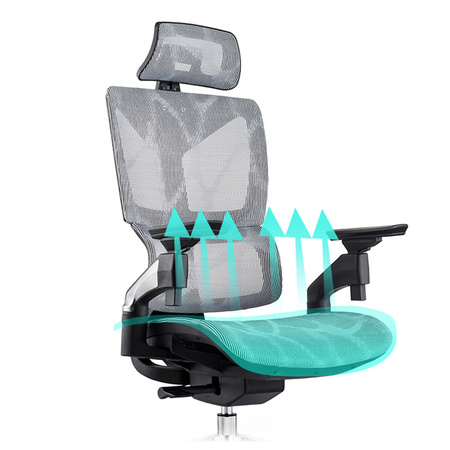 Ergonomiczny fotel biurowy regulowany 4D Spacetronik HILDE