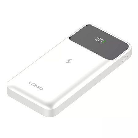 Powerbank indukcyjny 22.5W z ekranem USB USB-C PD Fast Charge 10000 mAh do samolotu LDNIO PQ11