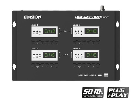 Modulator 4x HDMI do 2x DVB-T/C/ISDB-T EDISION