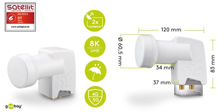 LNB-Zwilling Goobay 01dB