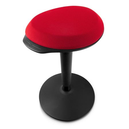 Zippy active ergonomischer Hocker (schwarz/rot)