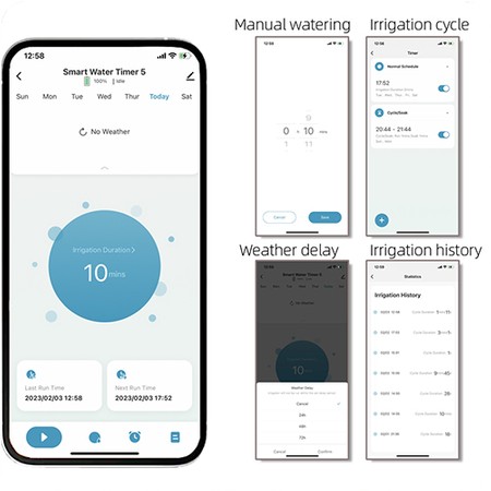 TUYA Bluetooth-Wasserventil mit Wi-Fi-Gateway SL-WT01