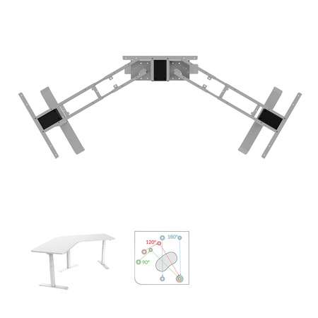 Spacetronik elektrischer Tischständer SPE-323LG