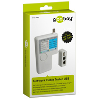 Tester okablowania sieci CAT5/6, ISDN, BNC, USB +Etui