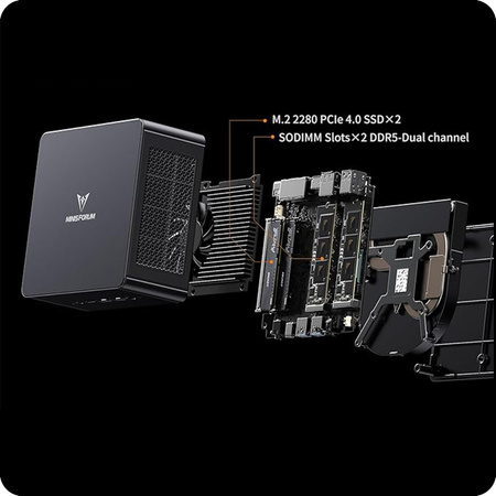 Minisforum PC AMD Ryzen 7 8845HS 32GB M.2 1TB