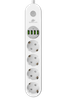 Spacetronik SR-203 Steckdosenleiste 4 USB-Anschlüsse