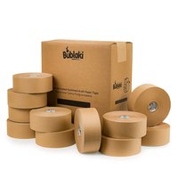 Ekologiczna taśma papierowa aktywowana wodą 70 mm / 200 m Bublaki BT-W701 (20 szt.)