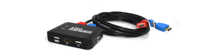 USB + HDMI 2/1 Spacetronik KVM-Umschalter SPH-KVM21