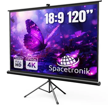 Ekran Projekcyjny ze Statywem 120" 4K Spacetronik