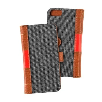 Portfel na telefon MOC Velcro Book Wallet Grey