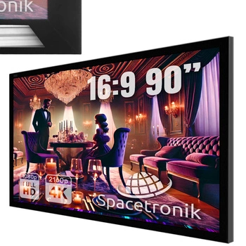 Ekran projekcyjny ramowy 90" cali 16:9 PVC-PS 1.1 Gain 160°