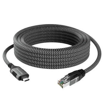 Karta sieciowa USB-C Gigabit, kabel adapter 3m